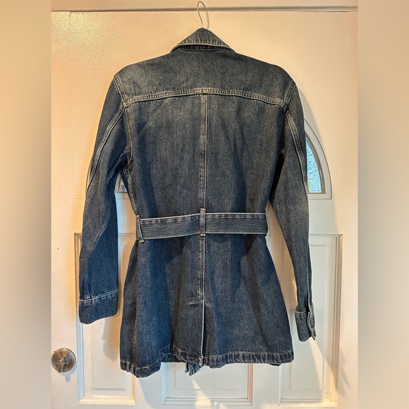 NWT Zara Viral Sahara Denim Jacket Size Medium - Picture 2 of 3